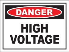 SAFETY SIGN (SAV) | Danger - High Voltage